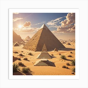 Pyramids Of Giza 1 Art Print