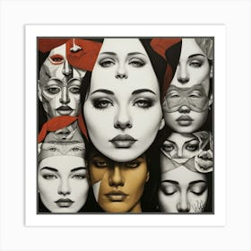 Faces Art Print 2 Art Print