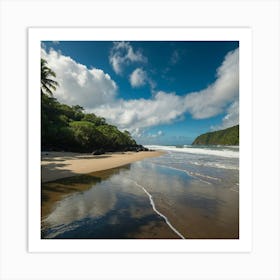 Beach With With The Presence GOD Art Print