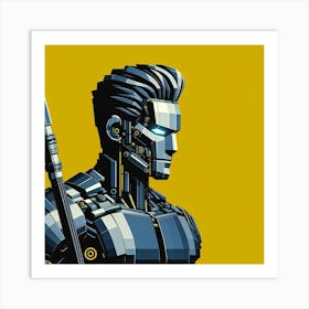 Robot Man Art Print