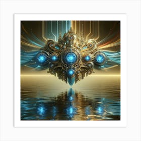 Futuristic Art 1 Art Print