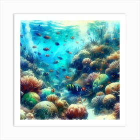 Underwater Seascape Art Print