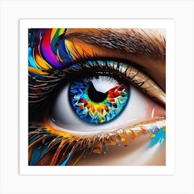 Colorful Eye 8 Art Print