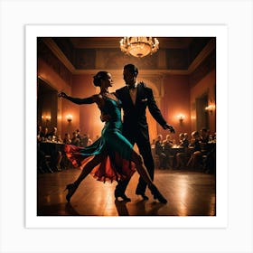 Tango Dancers Art Print