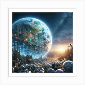 Futuristic Cityscape 78 Art Print