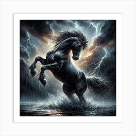 Lightning Horse 37 Art Print