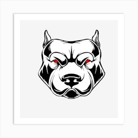 Dog Animal Mammal Bulldog Pet Art Print