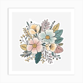 Floral Bouquet 11 Art Print