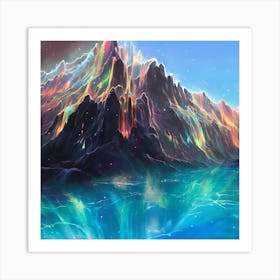 Tainted Mountain Art Print