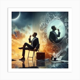 Man In A Suit 1 Art Print