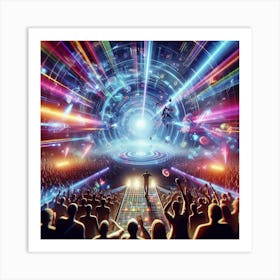 Futuristic Concert Art Print