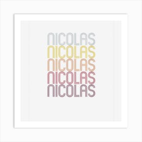 Nicolas Name Personalized First Name Nicolas Art Print