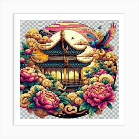 Chinese Pagoda 2 Art Print