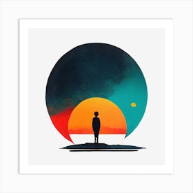 Sunset In The Sky Art Print