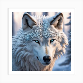 Wolf portrait Art Print