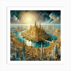 City In The Sky Art Print