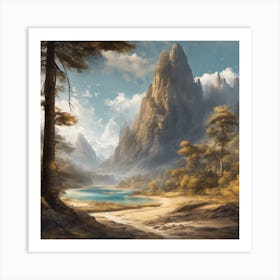 Landscape Painting Art Print