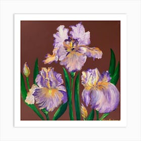 Purple Iris Art Print