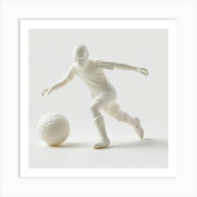 Soccer Player Kicking A Ball 2 Art Print