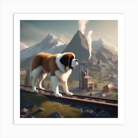 St Bernard 36 Art Print