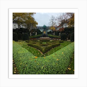 Park in Brussels, Belgium - Square Art Print