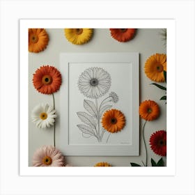 Gerbera Daisies Art Print