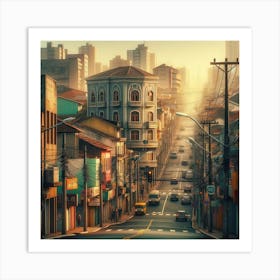 Jose Machado st, Catanduva - SP Brazil Art Print