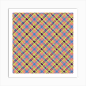 Plaid Fabric 140 Art Print