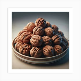 Walnuts In A Bowl Art Print