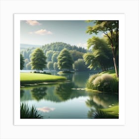 Landscape Painting 224 Art Print