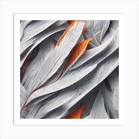 Paper Feathers Art Print