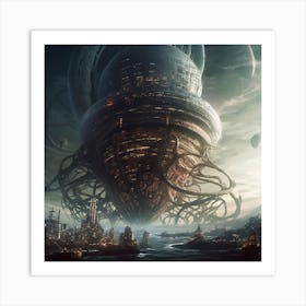 Futuristic City 2 Art Print