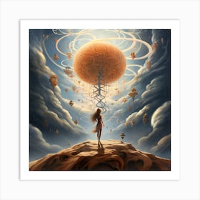 "Soul Portal: Transcending Through the Veil" Art Print