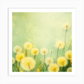 Dandelion Background 3 Art Print