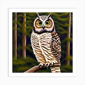 Cute Owl 1 Art Print