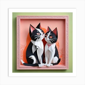 Couple Of Cats Art Print