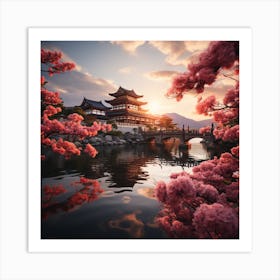 Asian Landscape 2 Art Print