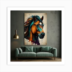 Horse Painting Art Print