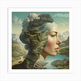 Woman'S Head Art Print