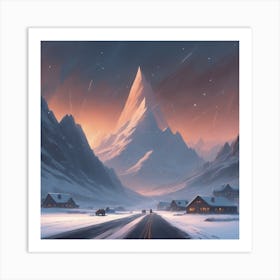 Snowy Landscape 3 Art Print