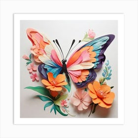 Paper Butterfly Art Print