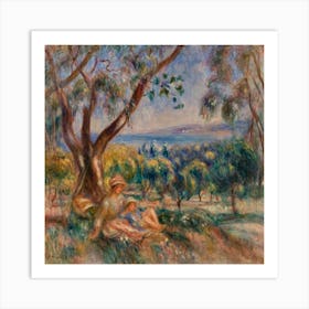 Landscape With Figures, Near Cagnes (1910), Pierre Auguste Renoir Art Print