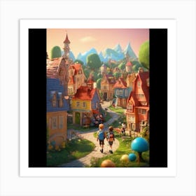 Little Town Art Print