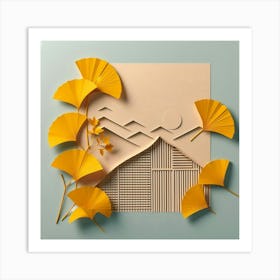 Origami, paperart Art Print