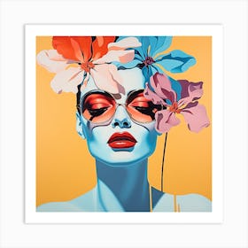 floral woman 10 Art Print