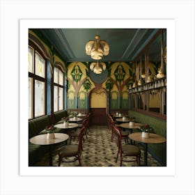 Cafe Interior 1 Art Print