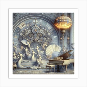 dancers at the hands of time Art Print