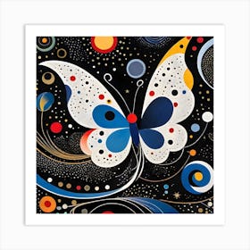 Butterfly In Space Art Print