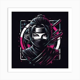 Ninja Girl Art Print