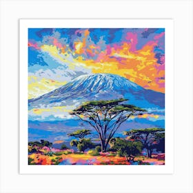 Kilimanjaro Sunset Art Print